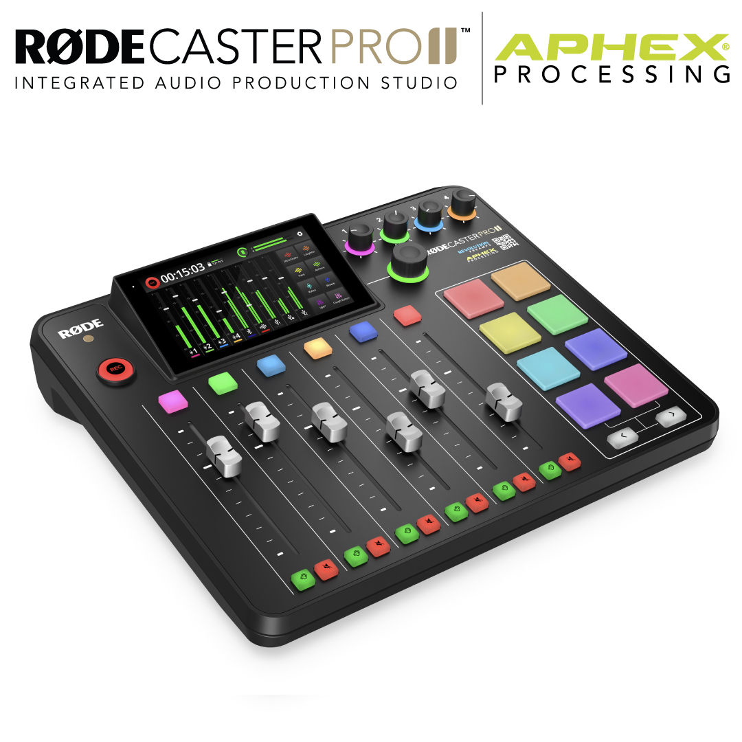RØDECaster Pro II with APHEX on board